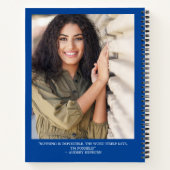 ブルーカレッモダンジ卒業パーティーゲストブック ノートブック (裏面)