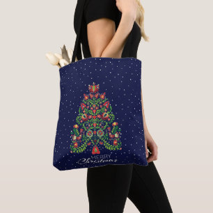 ブルーカロクサマティオフォーククリスマス トートバッグ