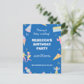 ブルーカワイイ&アイス予測できなクリームピザ誕生日パーティー (スタンド正面)