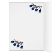 ブルーカンタベリーベルつる植物フラワーズシンパニーカード (内側 (左))