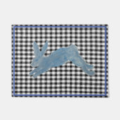 ブルーカントフランスのリーバニーラビット ドアマット (正面)