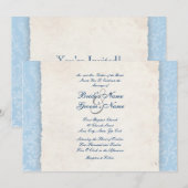 ブルーカントリーウエディング招待状 招待状 (正面/裏面)