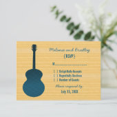 ブルーカントリーギターの応答カード 出欠カード (スタンド正面)