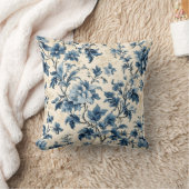 ブルーカントリーフランスのトワール クッション (ブランケット)