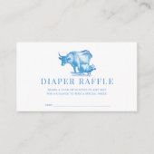 ブルーカントリーフランスのファームおむつラッフルチケット エンクロージャーカード (正面)