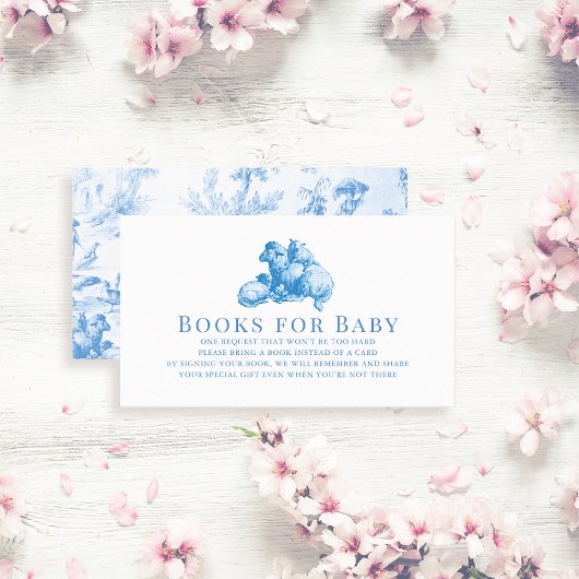 ブルーカントリーフランスのファーム動物の少年の本ベビー エンクロージャーカード