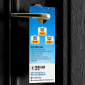 ブルーカーウォッシュオートディテールオートクリーニングワクシング ドアノブサイン