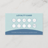 ブルーカーウォッシュカスタマーロイヤリティ報酬カード 名刺 (裏面)