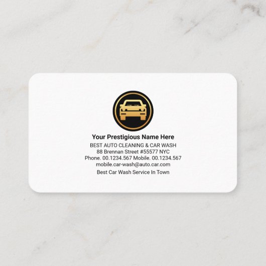 ブルーカーウォッシュ水波層 名刺 (裏面)