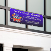 ブルーカーカスタマイズウォッシュコミカル漫画事業 横断幕 (ビルの外側)