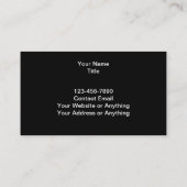 ブルーカークールのビジネス車のカード 名刺 (裏面)