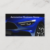 ブルーカークールのビジネス車のカード 名刺 (正面)