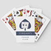 ブルーカードスーツスペードメンズトランプのポーカークラブプレイヤー名 トランプ (裏面)