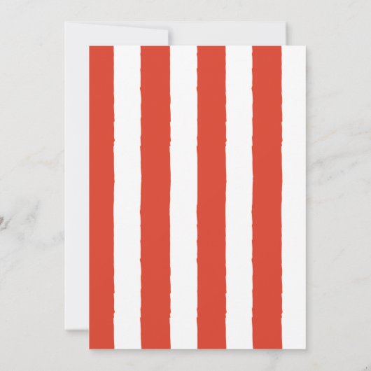 ブルーカーニバルサーカスベビー誕生日キッズハウスパーティー 招待状 (裏面)