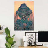 ブルーカーニバル衣装,ヴェネツィア ポスター (ホームオフィス)