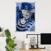 ブルーカーニバル衣装,ヴェネツィア ポスター (ホームオフィス)