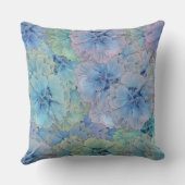 ブルーカーネーションヴィンテージスタイル クッション (裏面)