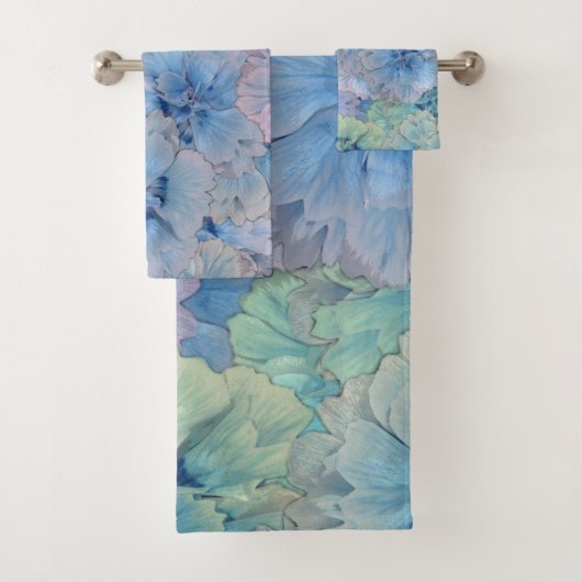 ブルーカーネーションヴィンテージスタイル バスタオルセット (インサイチュ)