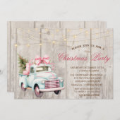 ブルーカーパインツリーウッドクリスマスパーティー 招待状 (正面/裏面)