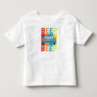ブルーカーパーソナライズされたビープビープ幼児Tシャツ トドラーTシャツ
