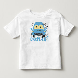 ブルーカーパーソナライズされたビープビープ幼児Tシャツ トドラーTシャツ