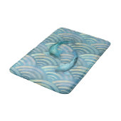 ブルーカープコイ魚 バスマット (アングル)