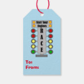 ブルーカーベアレース誕生日 ギフトタグ (裏面)