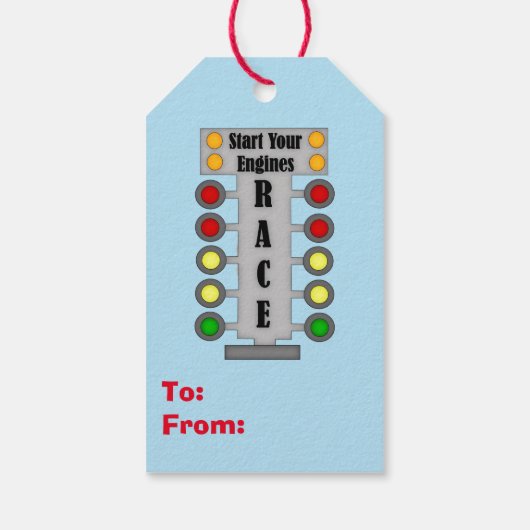 ブルーカーベアレース誕生日 ギフトタグ (裏面)