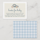 ブルーカーベビーシャワー予約リクエスト エンクロージャーカード (正面/裏面)