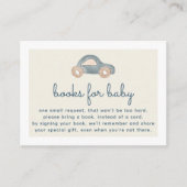 ブルーカーベビーシャワー予約リクエスト エンクロージャーカード (正面)