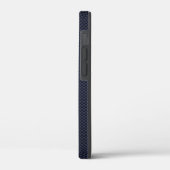 ブルーカーボンファイバースタイルiPh上のホッケーリンク図 Case-Mate iPhoneケース (裏面 / 左)