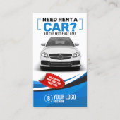 ブルーカーモダンレンタカーレンタルレンタカー 名刺 (正面)