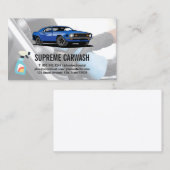 ブルーカーロゴ |自動詳細インテリア 名刺 (正面/裏面)