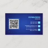 ブルーカー洗浄自動洗浄洗髪 名刺 (裏面)