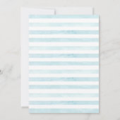 ブルーカー |ドライブバイベビーシャワー招待状 (裏面)