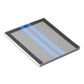 ブルーカ鮮やかーボン繊維スタイルレースストライプ ノートパッド (アングル)