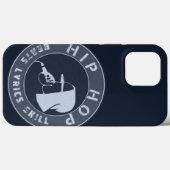 ブルーガイフード付きスウェットシャツラッピング・オン・ザ・マイク Case-Mate iPhoneケース (裏面 (横))