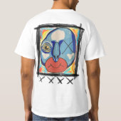 ブルーガイ混合メディア Tシャツ (裏面)