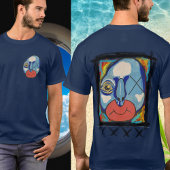 ブルーガイ混合メディア Tシャツ