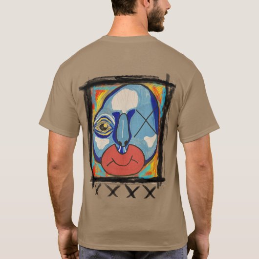 ブルーガイ混合メディア Tシャツ (裏面)