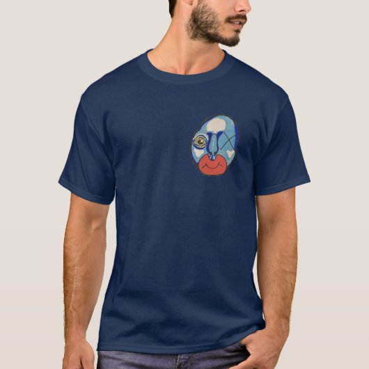 ブルーガイ混合メディア Tシャツ (正面)