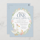 ブルーガウ間抜けスフローラギンガムファースト誕生日 ポストカード (正面/裏面)