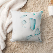 ブルーガラスシャター – ミニマモダンリスト枕 クッション (ブランケット)