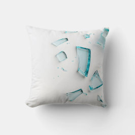 ブルーガラスシャター – ミニマモダンリスト枕 クッション