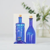 ブルーガラスボトル ポストカード (スタンド正面)