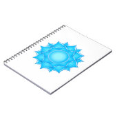 ブルーガラスロータスフラワースケッチ ノートブック (左側)