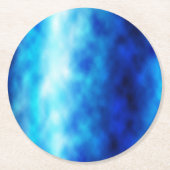 ブルーガラス ラウンドペーパーコースター (正面)