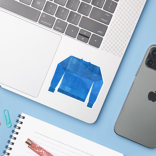 ブルーガンジー シール (ノートパソコンとiPhone)