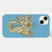 ブルーガーディアンエンジェルアートカスタムiPhoneケース Case-Mate iPhoneケース (裏面 (横))