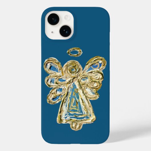ブルーガーディアンエンジェルアートカスタムiPhoneケース Case-Mate iPhoneケース (裏面)